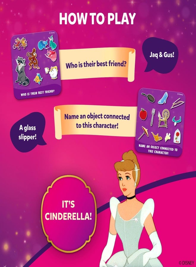 Skillmatics Guess in 10 Junior Disney Princess for Kids, Girls, Boys Who Love Card Games, Board Games, Cinderella, Ariel, Jasmine, Gifts for Ages 3, 4, 5, 6, Travel Friendly - Image 4